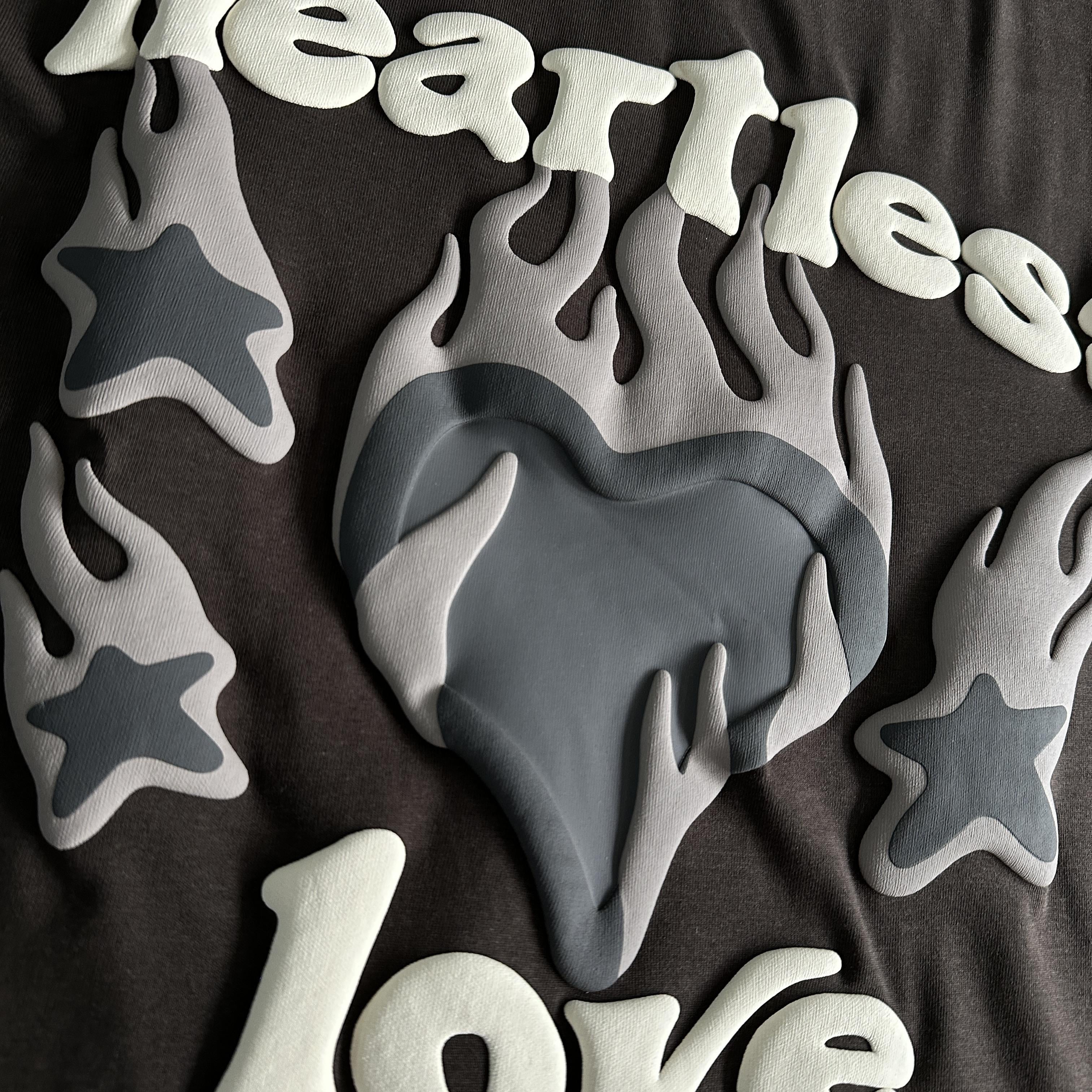Broken P Heartess Love Tshirt-mocha