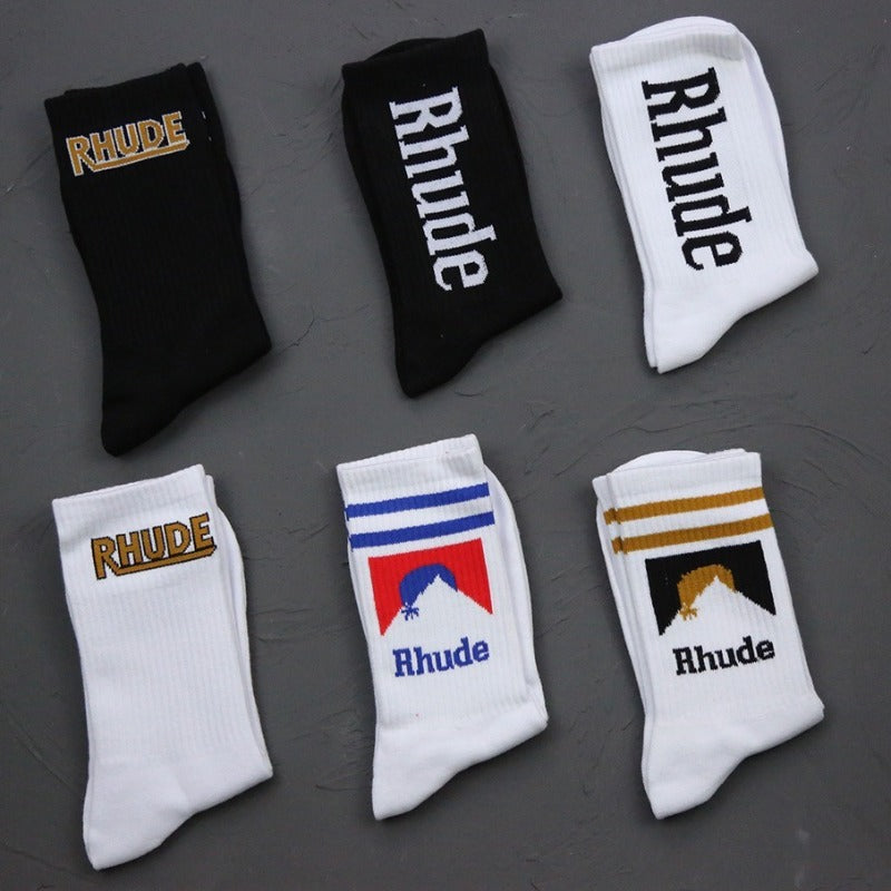 Men socks letter cotton socks