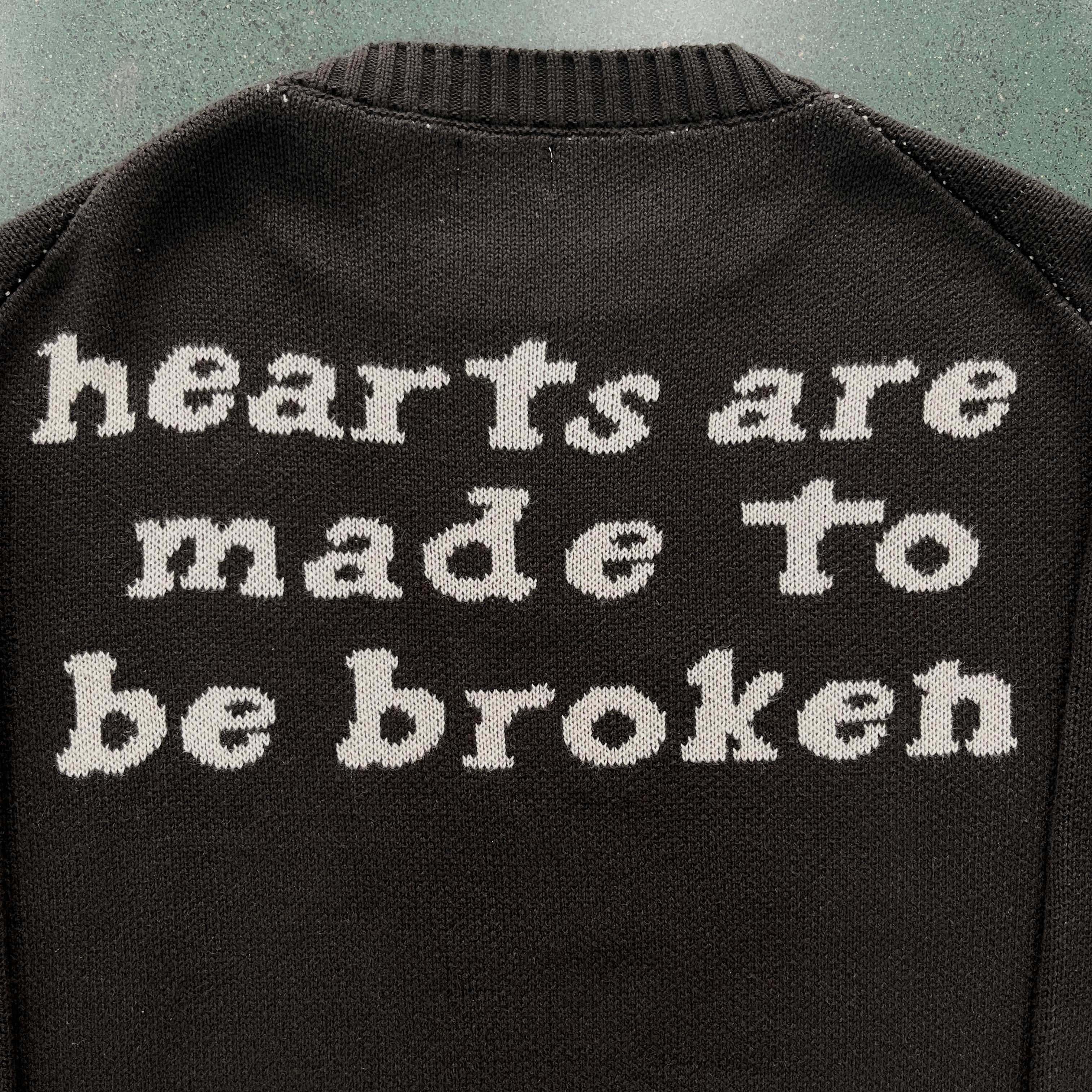 Broken P Skull Heart Sweater